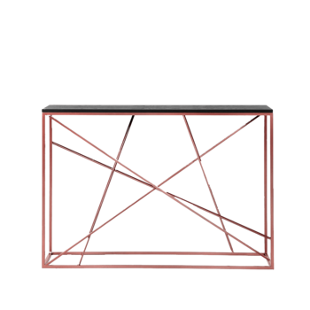 Консоль Wilson line copper черный дуб матовый лак